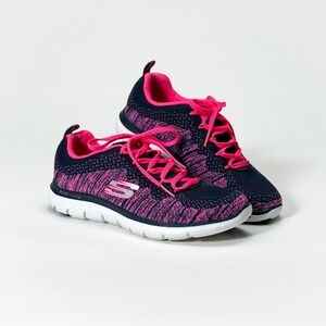 Skechers Women’s Dual-Lite Knit Running Shoes Size 7.5 Memory Foam Comfort 🏃‍♀️